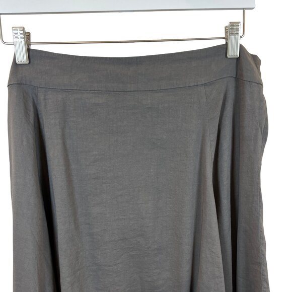 Eileen Fisher Gray Midi Lantern Skirt NWT Large - Picture 5 of 10